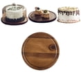 thumbnail image 2 of Wooden Cake Display Tray - Elegant Dessert Stand for Weddings, Afternoon Teas, and Parties, 20cm, 2 of 7