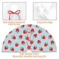 thumbnail image 4 of Pofeuu Hand Drawn Strawberry Print Christmas Tree Skirt, Merry Christmas Skirt Xmas Tree Ornaments for Xmas Holiday Party Decorations-30", 4 of 7