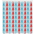 thumbnail image 3 of Ambesonne Octopus Shower Curtain, Love Themed Animals, 69"Wx84"L, Dark Coral Pale Blue, 3 of 3