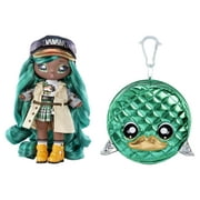 Na Na Na Surprise Glam Series 2 Mallory Duckington - Duck-Inspired 7.5" Fashion Doll with Green Hair and Metallic Clip-on Duck Purse, 2-in-1 Gift, Toy for Kids Ages 5 6 7 8+ Years