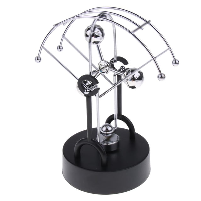 Electric Física Balance 's Cradle Desk Adorno de Estatuilla Perpetual Motion Toy Desk Decoration perfke Juguete de movimiento perpetuo