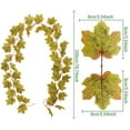 thumbnail image 2 of 1PC 78" Artificial Maple Autumn Garland,Hanging Vines for Fall Table, Front Door & Outdoor Decor,G, 2 of 8