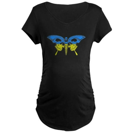 

CafePress - Cool Ukraine Flag Ukrainian Prid Maternity T Shirt - Maternity Dark T-Shirt