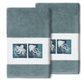 thumbnail image 4 of Authentic Hotel and Spa  100% Turkish Cotton AVA 2PC Embellished Hand Towel Set Cream, 4 of 5