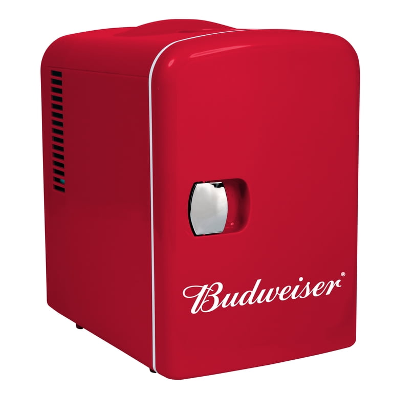 Budweiser Retro Small Electric Beverage Drink Fridge - Portable 6