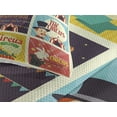 thumbnail image 3 of Ambesonne Colorful Quilted Coverlet 3 Pcs, Carnival Old Circus, Queen Size, Multicolor, 3 of 4