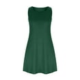 thumbnail image 4 of Patlollav Summer Dresses for Womens Beach Solid Color Sundress Pockets Boho Tank Dress, 4 of 6