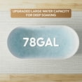 thumbnail image 4 of ANGELES HOME 67" Acrylic Freestanding Bathtub, Soaking White Bathtub with White Drain and Integrated Slotted Overflow Included, 78 Gallons, Glossy White, 4 of 15