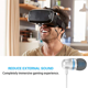 thumbnail image 3 of Auriculares para juegos VR, auriculares con aislamiento de ruido, 3D con tapas de auriculares de silicona personalizadas Fokelyi 220456-2, 3 of 9