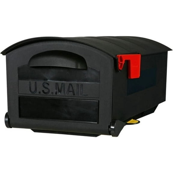 Solar Group GMB515B01 Medium Black Weather Resistant Rural Mailbox