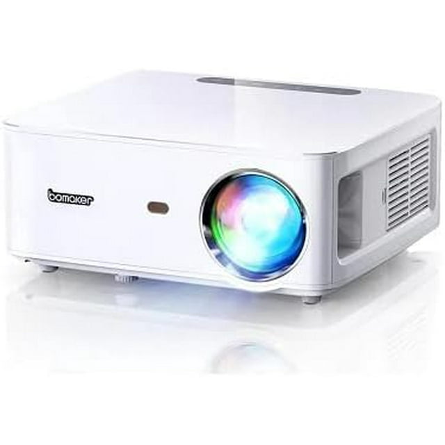 Bomaker Cinéma 500 Max Projecteur 1080P Natif Compatible 4K, Full HD 5G Wi-Fi + Bluetooth Projecteur pour Téléphone Intelligent