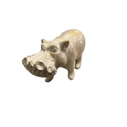 Beige Soapstone Hippo||Handmade