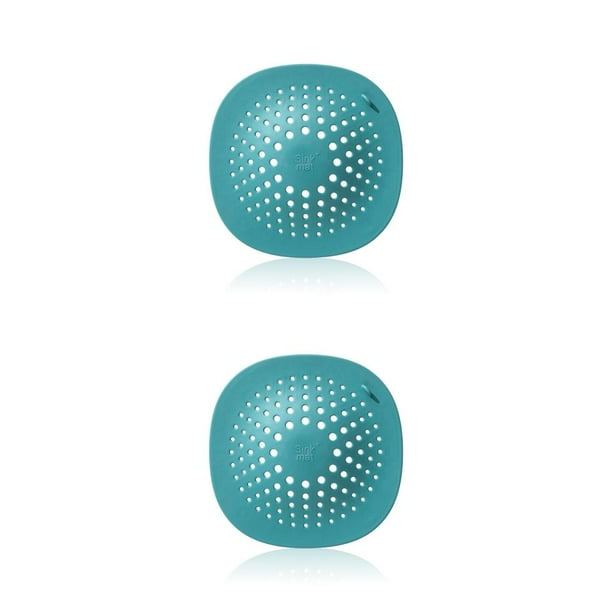 Inteprter Cubierta de drenaje de suelo para baño, cocina, antiobstrucción, tapón colector de pelo para baño, colador Universal, alfombrilla de repuesto Verde 2piezas Inteprter CBP077805