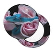 thumbnail image 2 of Saiise Housse de Coussin de Tabouret de Bar Imprimé Vipère à Lèvres Bleues et Trois Roses Roses, Coussin de Siège Rond pour Tabourets en Bois et Métal, Confortable et Durable-12 Pouces, 2 of 7