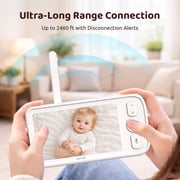 Baby Monitor with Camera and Audio, Netvue Peekababy 1080P HD 5 Video Monitors Security Cameras