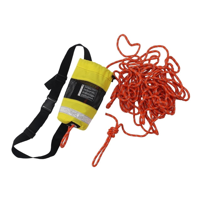 Sonducket Bolsa de tiro Cuerda flotante de agua Accesorio para exteriores Canotaje 16M Kayak arrojable Deportes acuáticos