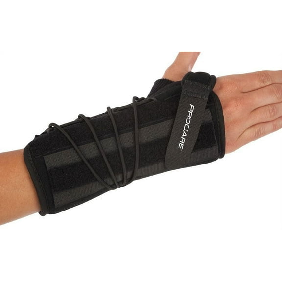 ProCare Quick-Fit II Wrist Support Brace, RIGHT Hand, One Size Fits Most