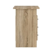 Tvilum Whitman 3 Drawer Office Desk with 1 Shelf for Adults, Oak Structure