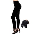thumbnail image 2 of YouLoveIt Women's Winter Leggings Thermal Pants Leggings Winter Thick Velvet Pants Warm Slim Leggings, Black, 2 of 8