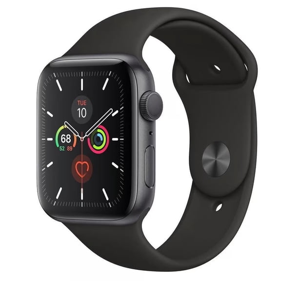 Pre-Owned Apple Watch Series 5 40mm Aluminum Black Sport Band GPS Cellular - Space Gray