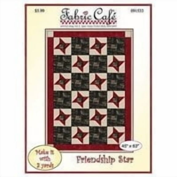 Fabric Cafe - Friendship Stars - 3 Yard Quilt - 45 X 63 - Donna Robertson