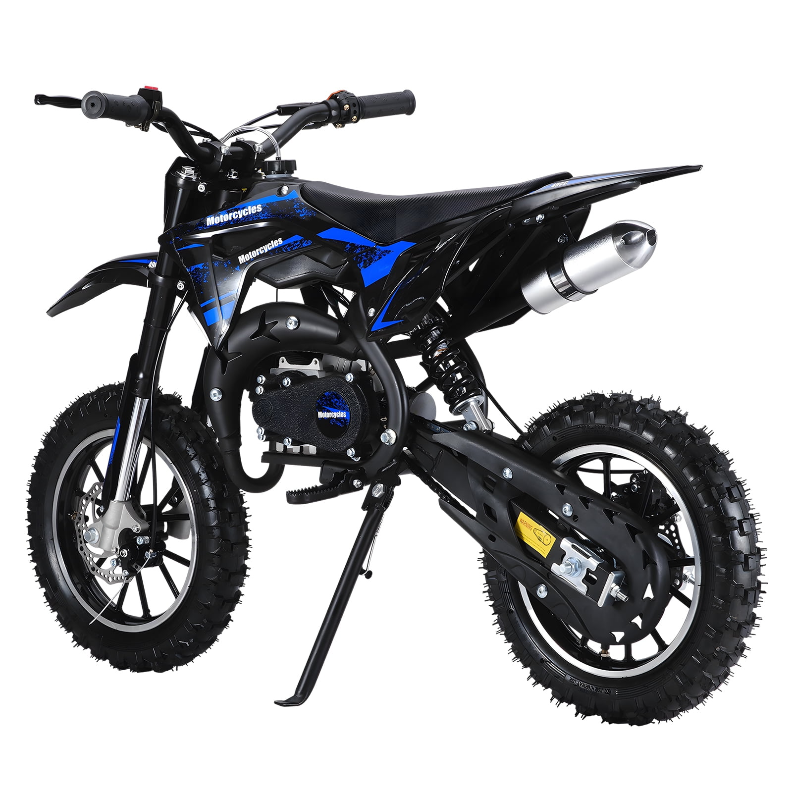 SUSUchens Kids Dirt Bike, 49cc 2-Stroke Off-Road Mini Motorcycle for Children, Gas Powered Motocross Bike with Off-Rode Tire, Front Rear Disc Brakes, Shock Absorption, Up to 25 Mph