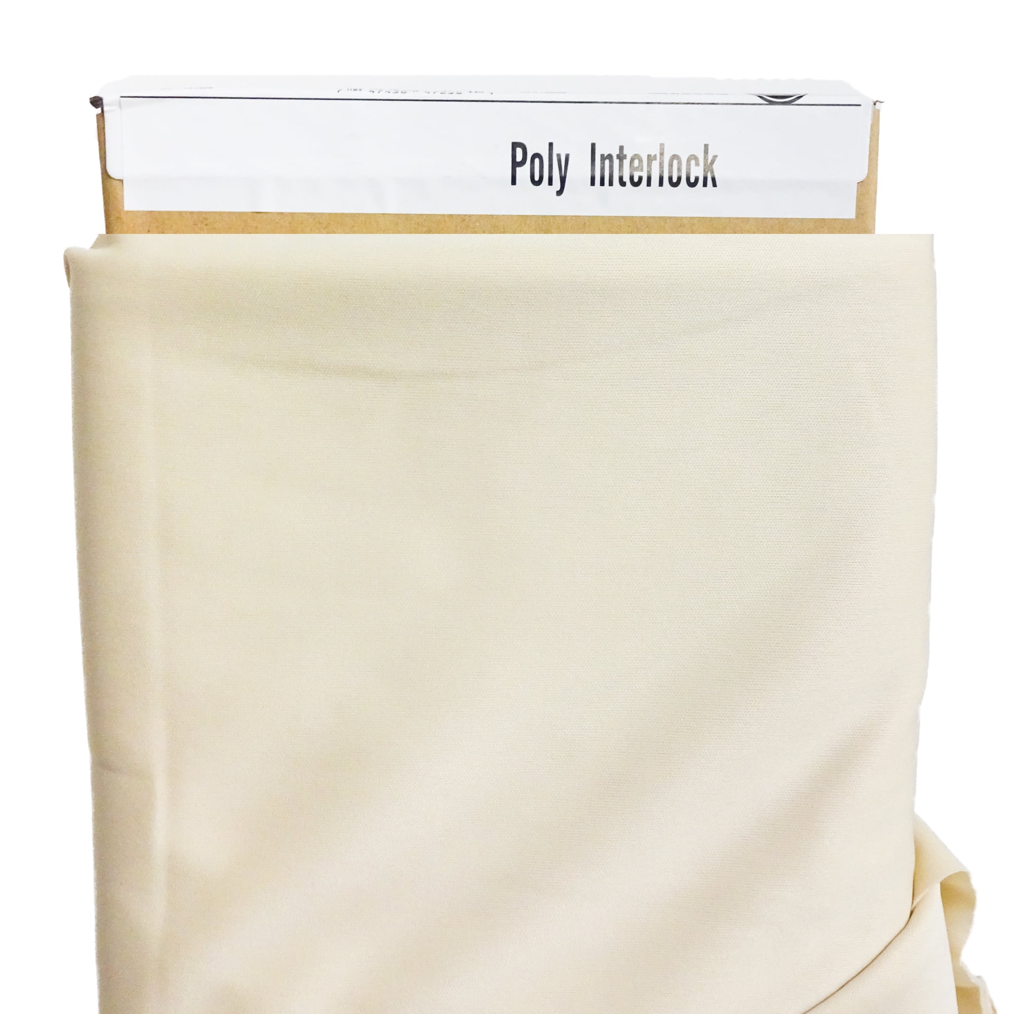 Polyester Interlock Khaki Fabric, by the yard