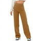 thumbnail image 3 of Pantalones rectos holgados casuales con botones y pierna ancha y bolsillo de cintura alta para mujer de otoño europeo y americano, 3 of 5