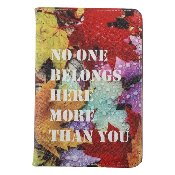Unique Bargains 1 Pc Passport Holder Durable Maple Leaf Document Holder for Travel Multicolor