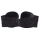 thumbnail image 4 of Gibobby Brasier deportivo para mujer Sujetador de copa fina de silicona sólida para mujer, talla grande, antideslizante, parte superior del tubo, ropa interior(Negro,XXL), 4 of 5