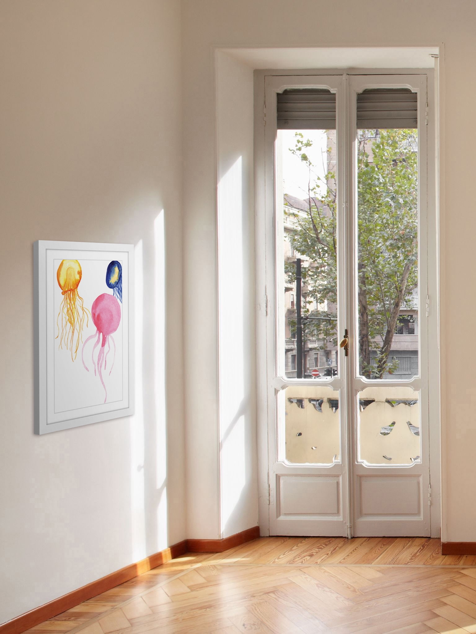 "Jellyfish" Framed Painting Print