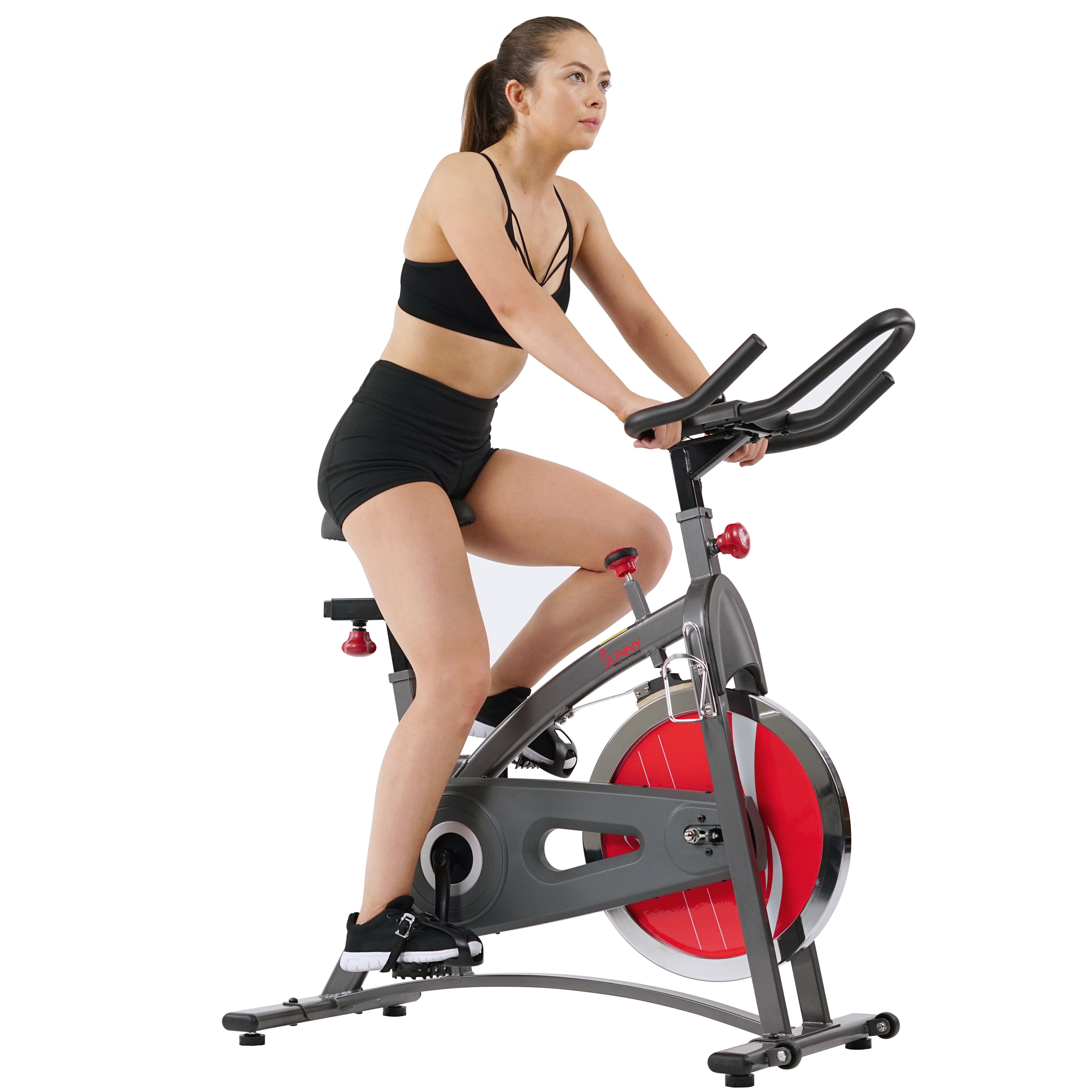 Sunny Health & Fitness SF-B1423 Belt Drive Indoor Cycling Bike Exercise Bike w/ LCD Monitor - image 4 of 7