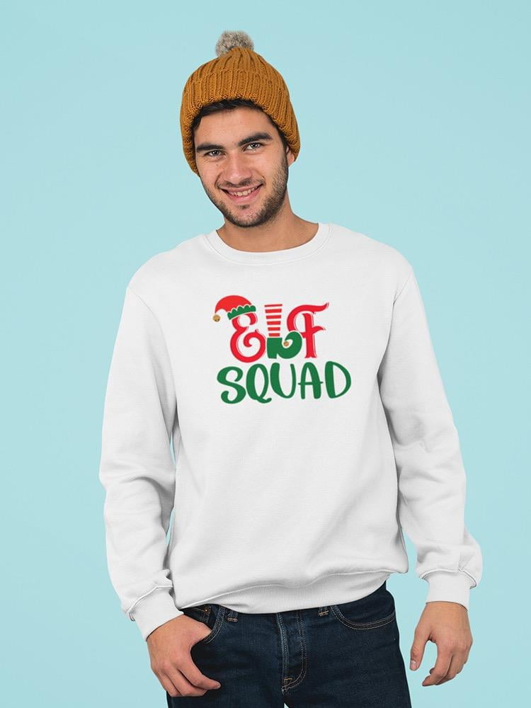 Elf Squad Sweatshirt Men - Men Sweatshirt, White, 2XL