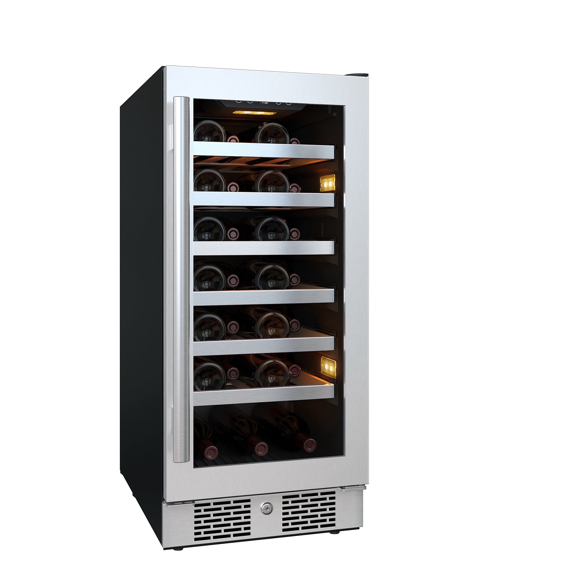 Avallon Awc152szrh 15" Wide 27 Bottle Capacity Single Zone Wine Cooler - Stainless Steel