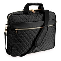 Spencer 15.6 Inch Laptop Bag Briefcase, Computer Messenger Bag, Business Work Travel Laptop Shoulder Bag, Carrying Handbag Laptop Sleeve Case Water-Resistant Satchel for Women Men, Black