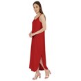 thumbnail image 3 of Inkmeso Robe d'Été Unie Aguichant pour Femmes à Bretelles Spaghetti Décontractée de Plage et de Villégiature Robe Maxi, 3 of 7