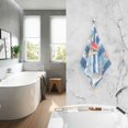 thumbnail image 2 of Yayeee 100% Cotton Hand Towels for Bathroom 16" x 28" Soft Absorbent Kitchen Towel, Red Sailboats, 2 of 7