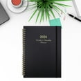 thumbnail image 4 of JGJJUGN 2026 Weekly Monthly Planner, Hardcover Schedule Organizer, Yearly Calendar Notebook with Pockets, Goal Setting & Time Management, Portable Planner for Efficient Planning, 6.5'' x 8.5'', 4 of 6