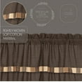 thumbnail image 4 of VHC Brands, Kettle Grove, Cotton, 63x36, Short Panel with Attached Valance, Block Border, Set of 2, Tan, 4 of 5