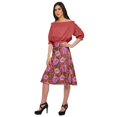 thumbnail image 2 of Moomaya Jupe Imprimée pour Femmes en Poly Spandex Tenue Décontractée Jupe d'Été pour Filles, 2 of 5