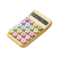 thumbnail image 2 of Calculadora de 10 dígitos Pantalla Botones de calculadora de bolsillo básico para la oficina preescolar de jardín de infantes Matemáticas de hogar Amarillo, 2 of 9