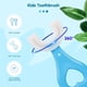 thumbnail image 4 of 2 cepillos de dientes para niños en forma de U (azul), cabezales de cepillo de dientes de silicona suave de grado alimenticio, limpieza de dientes de 360°, para edades de 2 a 12 años JM, 4 of 5
