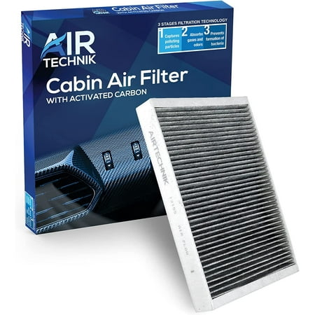 AirTechnik CF12155 Cabin Air Filter w/Activated Carbon Fits 2019-2022 Volvo S60/S90  2019-2022 V60/V60 Cross Country  2018-2021 V90  2019-2022 XC60  2016-2022 XC90 - Volvo 31404469