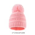thumbnail image 4 of Conjunto de bufanda de gorro de invierno para bebés y niña sombreros de punto cálidos para bebés y niños pequeño bufanda gorro de invierno para Sombrero rosado Baoblaze Niños de punto sombrero y bufanda, 4 of 4