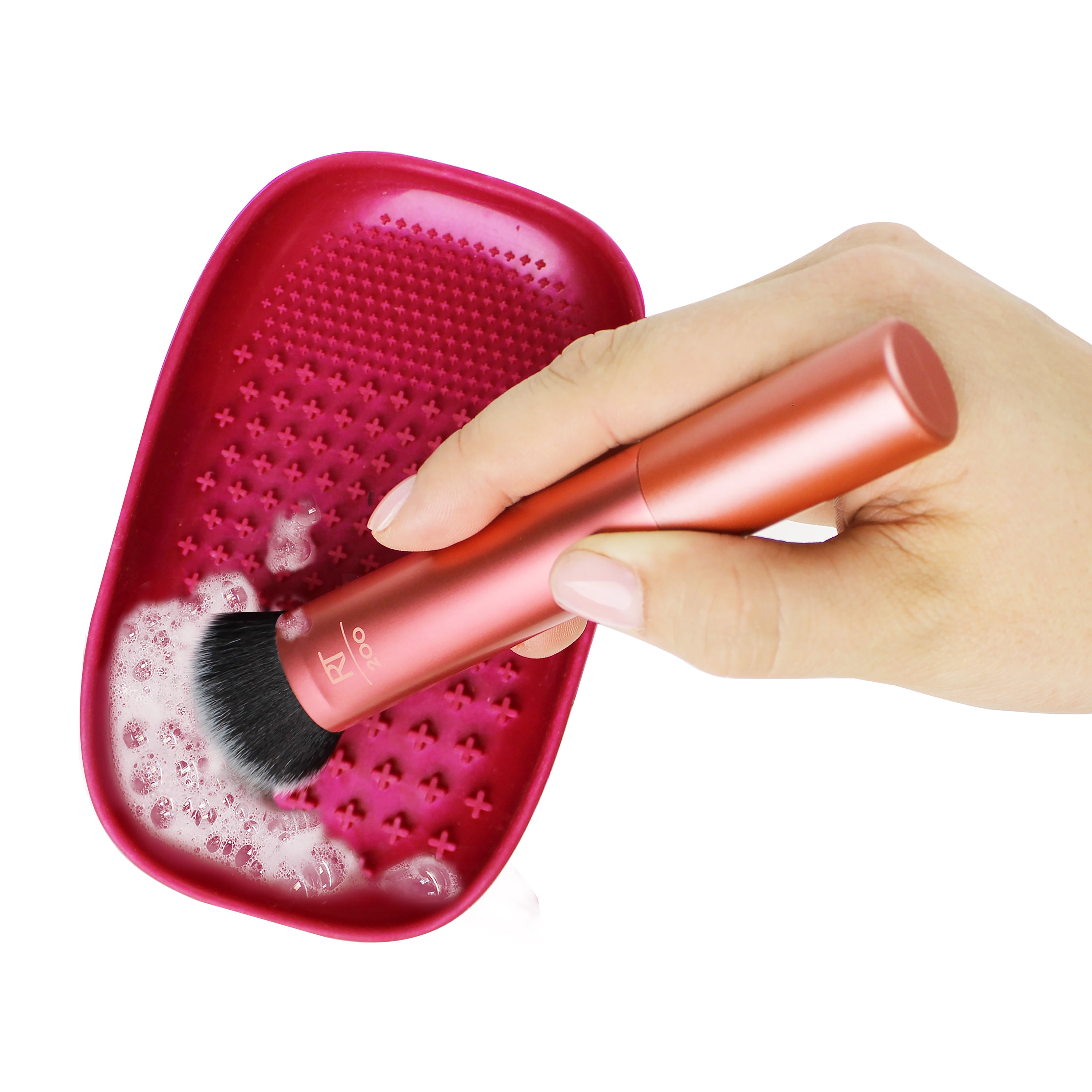 Real Techniques® Textured Silicone Brush Cleansing Palette, Single