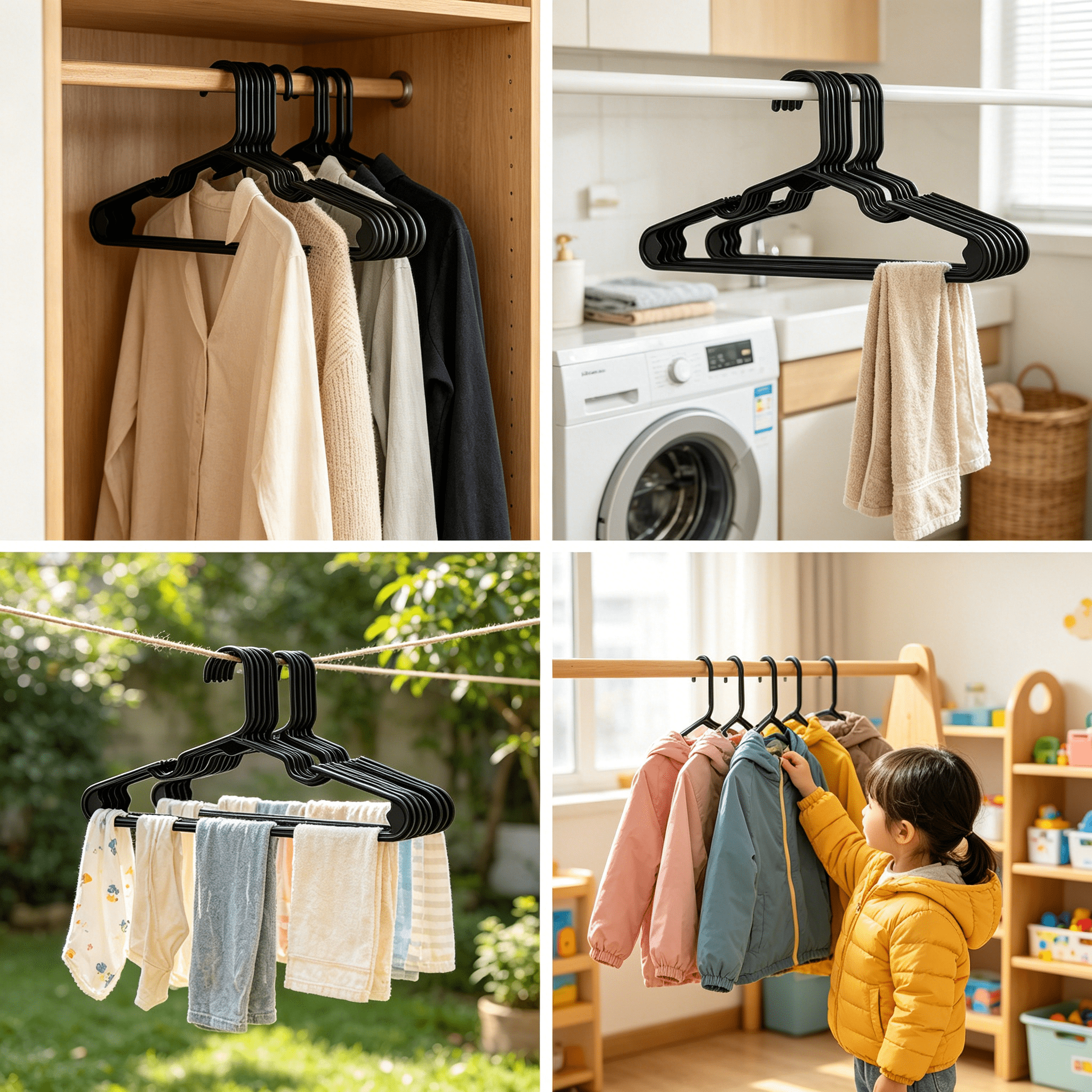 BPPEG 2026 New Clothes Hangers Plastic Children Cloth Hanger Toddler Infant for Nursery, Closet, Bedroom, Baby Room