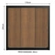 thumbnail image 3 of Ropero Closet Madesa Lyon Plus 3 Puertas Corredizas 4 Cajones Negro/Marrón, 3 of 5