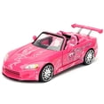 thumbnail image 6 of Suki's 2001 Honda S2000 Convertible Pink with Graphics "25 Years of Fast & Furious" "2 Fast 2 Furious" (2003) Movie 1/24 Diecast Model Car by Jada, 6 of 6