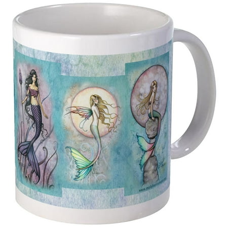 Mermaid Coffee Cup CafePress - Many Mermaids By Molly Harrison Mug - Unique Coffee Mug, Coffee Cup CafePress ()