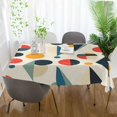 thumbnail image 3 of Yayeee Tablecloths 54" x 54" Rectangle Wrinkle Resistant Party Table Cover, Red Geometric, 3 of 8